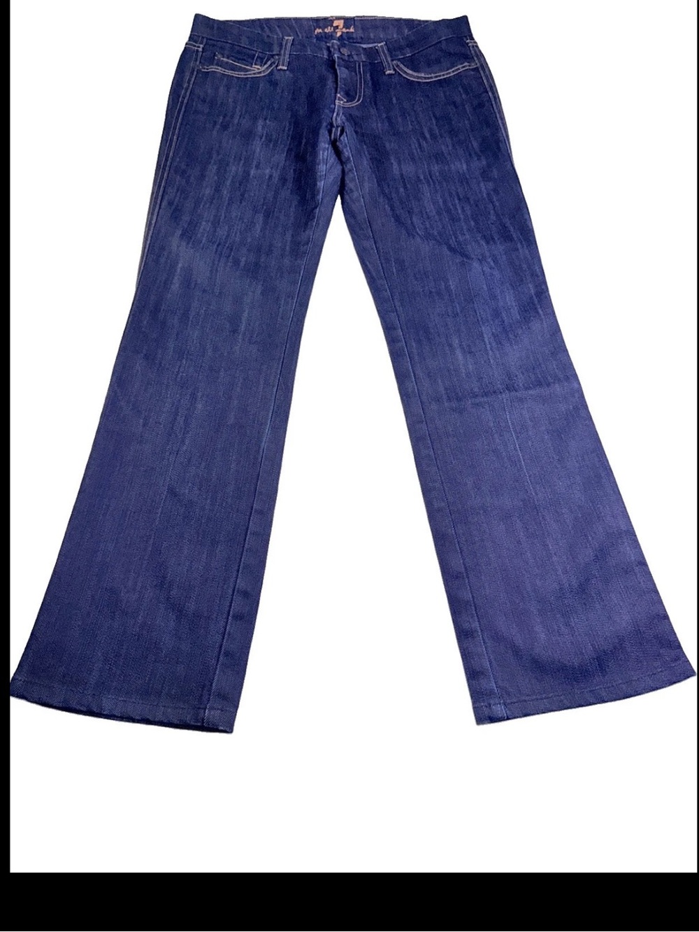 Y2K 7 For All Mankind 30x29 Women's Carol Bootcut Blue Jeans Low rise Denim USA
